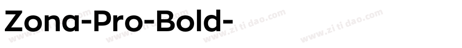 Zona-Pro-Bold字体转换