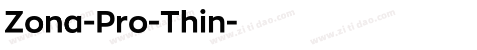 Zona-Pro-Thin字体转换