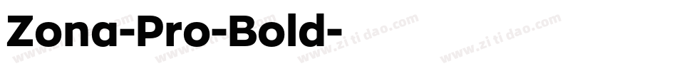 Zona-Pro-Bold字体转换