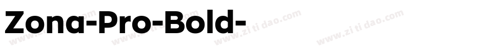 Zona-Pro-Bold字体转换