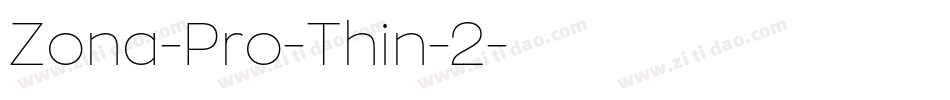 Zona-Pro-Thin-2字体转换