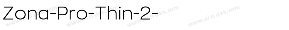 Zona-Pro-Thin-2字体转换