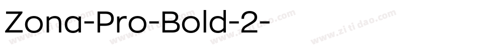 Zona-Pro-Bold-2字体转换