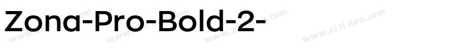 Zona-Pro-Bold-2字体转换