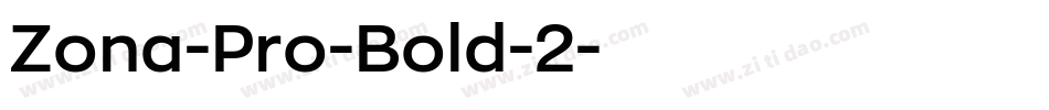 Zona-Pro-Bold-2字体转换