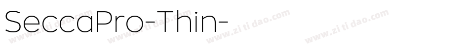 SeccaPro-Thin字体转换