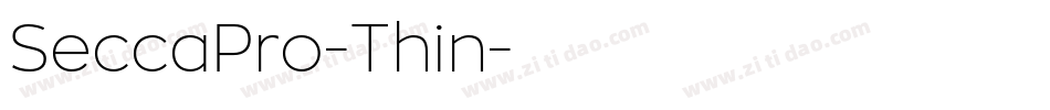 SeccaPro-Thin字体转换
