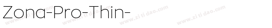Zona-Pro-Thin字体转换