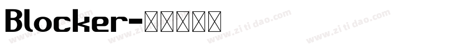 Blocker字体转换