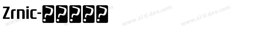 Zrnic字体转换