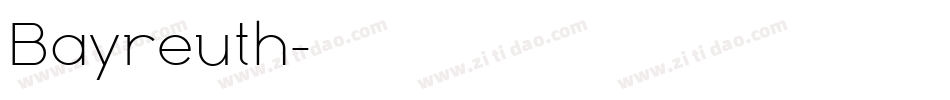 Bayreuth字体转换