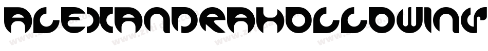 AlexandraHollowInverse-zVAD字体转换