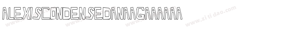 AlexisCondensed-n88g字体转换