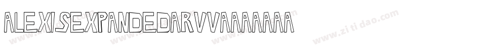 AlexisExpanded-RVVA字体转换