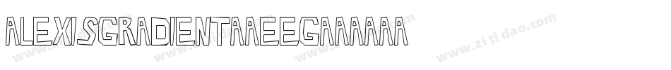 AlexisGradient-8EEg字体转换