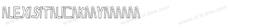 AlexisItalic-K44y字体转换