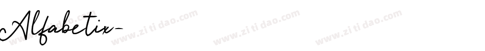 Alfabetix字体转换