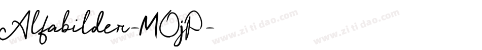 Alfabilder-MOjP字体转换
