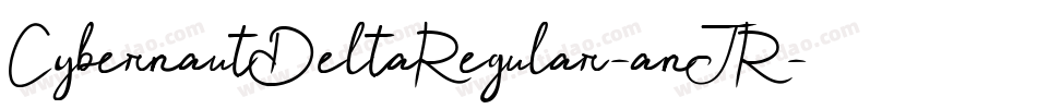 CybernautDeltaRegular-anJR字体转换
