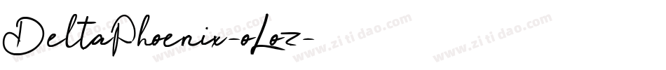 DeltaPhoenix-oLoz字体转换