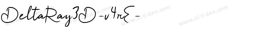 DeltaRay3D-v4rE字体转换