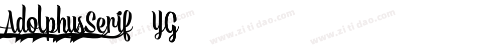 AdolphusSerif-4YG4字体转换