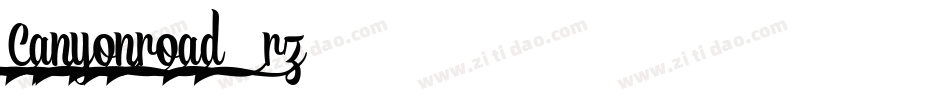 Canyonroad-7rz4字体转换
