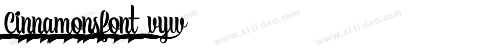 Cinnamonsfont-vyw4字体转换