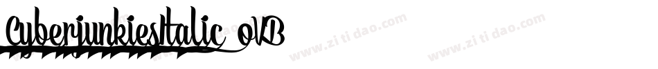 CyberjunkiesItalic-oVB4字体转换