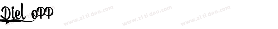 Diel-oPP4字体转换