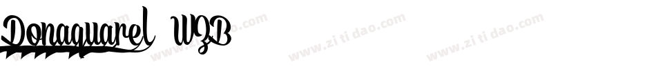 Donaquarel-WZB4字体转换