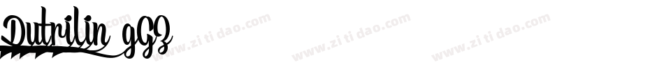 Dutrilin-gGZ4字体转换