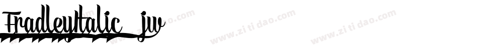 FradleyItalic-7jw4字体转换