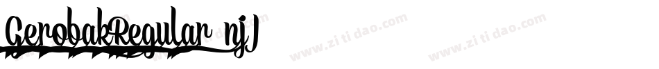GerobakRegular-njJ4字体转换