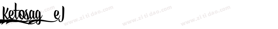 Ketosag-1eJ4字体转换