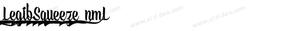 LegibSqueeze-nmL4字体转换