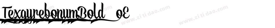 TexgyrebonumBold-1oE4字体转换