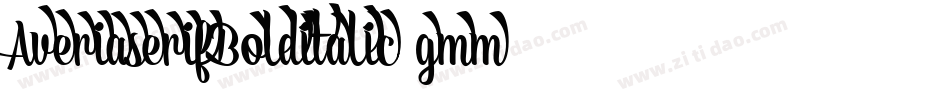 AveriaserifBolditalic-gmm5字体转换
