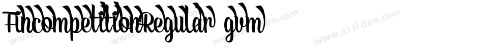 FincompetitionRegular-gvm5字体转换