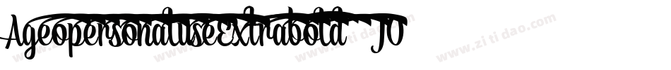 AgeopersonaluseExtrabold-6JO6字体转换