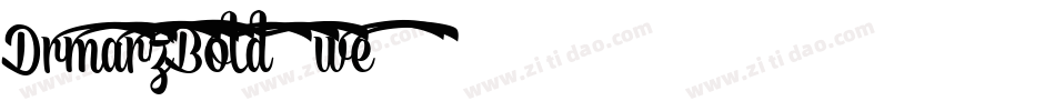 DrmarzBold-4we6字体转换