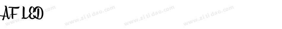 AF-LED7字体转换