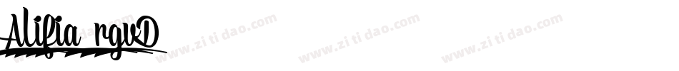 Alifia-rgvD7字体转换