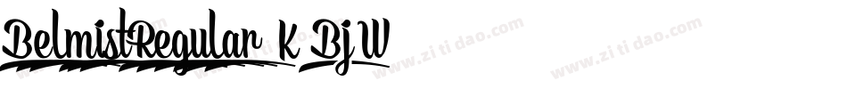 BelmistRegular-K7BjW字体转换