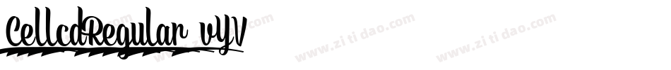 CellcdRegular-vYV7字体转换