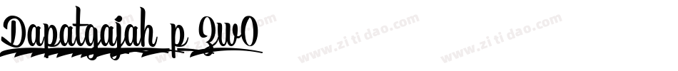 Dapatgajah-p7ZwO字体转换