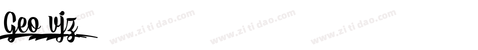 Geo-vjz7字体转换