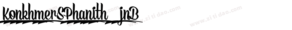 KonkhmerSPhanith3-jnB7字体转换