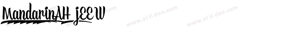 MandarinAH-jEEW7字体转换