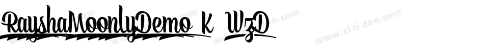 RayshaMoonlyDemo-K7WzD字体转换